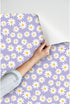 3ft 2ft 90S Y2K Spoonflower Peel & Stick Wallpaper x - Floral Daisies Mini Dollhouse Flowers Purple Lilac Spring Custom