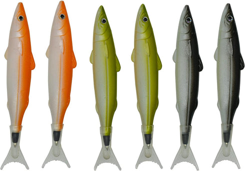 Maydahui 6 PCS Fish Ballpoint Pen - Creative Novelty Pens with Black Ink for School Office Home