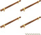 Drawer 8.66"/220mm Pulls Brass Walnut Kitchen Wardrobe Cabinet Hardware Pull Handle Adjustable