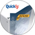 QuickFit Heavy Duty 8.5 x 14 Landscape Spreadsheet View Binder, 2 Inch Round Ring, Black