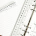 EYAKEG 2Pcs A5 6-Hole (A5, Black/Clear Plastic Page Marker Pouch Measuring Today Ruler for Size Binder Notebook Black +
