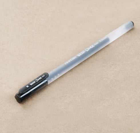 czxwyst 8761 Basic Liner Gel Ink Pens, 0.5mm Fine Point (Black Color 12-Pack)