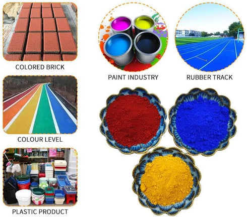 Concrete Cement Pigment Powder - Brown Iron Oxide Dye for Brick, Tile, Clay, Lime, Mortar, Grout, and Paint