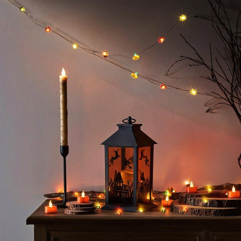 118In Halloween Indoor Led String Lights Copper Wire Fall Decorative Lights for Bedroom Party Autumn Thanksgiving