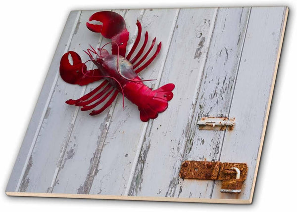 3dRose USA, Maine, Freeport, Lobster Pound, Lobster Toys 12 Inch Ceramic Tile