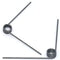 Torsion Spring Assortment for Tools Maintenance DIY, 90 Degree Spring Steel Construction, 1.2mm Wire Diameter (5pcs)