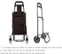 SH-gwtc 48L Shopping Cart Replacement Trolley, Waterproof Spare Storage Bag with Side and Front Pockets