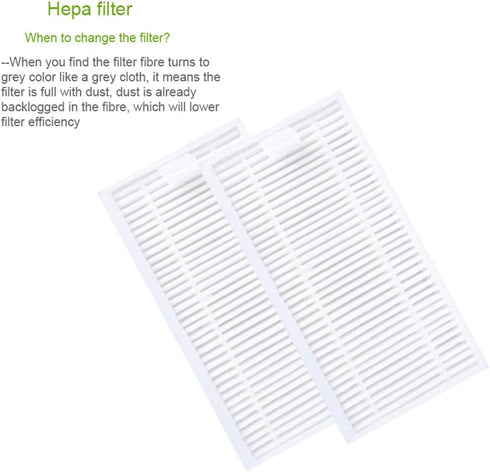 Vacuum Cleaner Parts 10 Pcs Lot Robot Vacuum Cleaner HEPA Filter Replacement for iLife Models