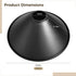 Toyosport 4 Pack Metal Lampshades, Conical Matte Black Pendant Light Cover, Industrial Farmhouse Style Lamp Shade