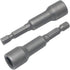 2Pcs 9mm Hex Shank Magnetic Nut Driver Power Screw Drill Bits Socket Wrench Tools