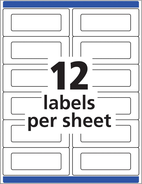 Avery Send & Reply Piggyback Mailing Labels, 1 x 3, Pack of 240 (5735)