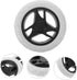 2pcs ABOOFAN Shopping Trolley Cart Wheels Replacement for Grocery Supermarket Folding Hand Cart Lightweight Rolling