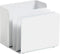 U Brands Modern Perforated Metal Sorter Cup, Desktop Organizer, White, 4.41 x 3.94 x 4.29 Inches