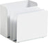 U Brands Modern Perforated Metal Sorter Cup, Desktop Organizer, White, 4.41 x 3.94 x 4.29 Inches