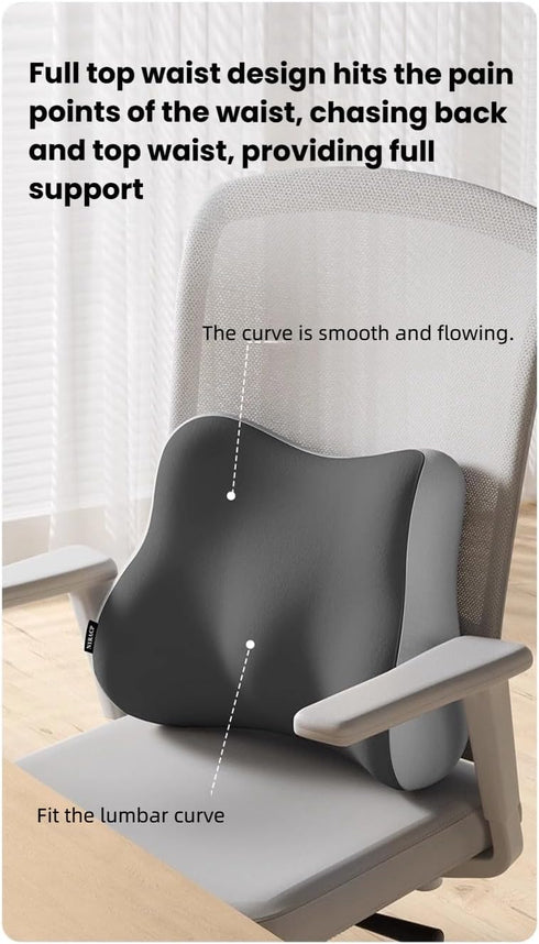 Generic Tailbone, 1 Backrest and seat Cushion, Pressure Relief Seat Cushionfor Car and Office Cushion, Wheelchair