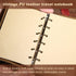 Vintage Leather Journal, Mtsooning, 88 Sheets/176 Pages, 5.12"x3.35", Brown Antique Handmade Deckle Edge Paper PU Bound