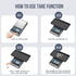 Flexzion Jewelry Small Digital Scale, .01 Gram Accuracy, Portable Digital Scale with 300g Weight Capacity