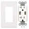 BAOMAIN 3.1Amp Dual USB Receptacle Outlet, 20 Amp Duplex Tamper Resistant Receptacle Plug, Wall Plate Included, UL&CUL