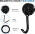 LOVIMAG 3 Pcs Magnet Hooks for Cruise Cabin, 40LBS Cruise Door Magnets with Epoxy Coating, Strong Neodymium for Kitchen