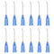 PATIKIL 22G Blunt Tip Dispensing Needles, 12 Pcs, 1 Inch Industrial Liquid Dispenser Needle with Lure Lock, Blue