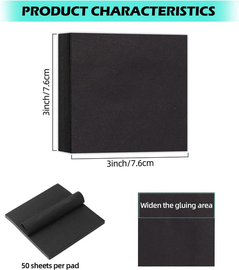 Black Sticky Notes(16 Pack)3 x 3 Inches and Gel Pens for Black Paper(12 pens) Black Paper and Colored pens Applicable to Families, Schools and Offices
