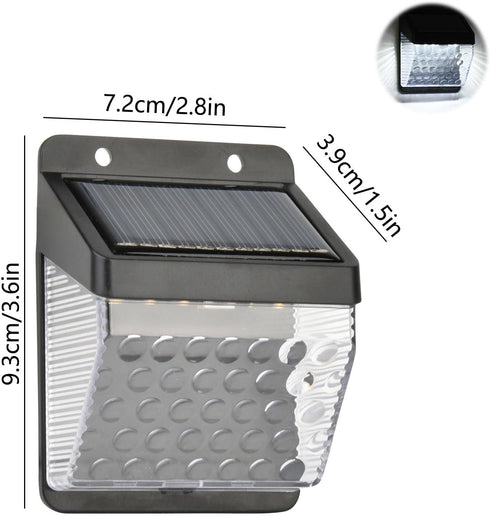2 Pack Solar Outdoor Lights Waterproof Garden Landscape Lights UP and Down Illuminate Sunlight Lamp for Fence, Yard