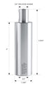 Accusize Industrial Tools 4"/100mm Extension - 3/4" Weldon Shank Annular Cutter, Weldon Adapter, 0519-0100