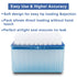 ONiLAB Universal 1000ul Pipettor Tips, Lab Transparent Liquid Tips with Box, Non-pyrogenic, Autoclavable 1 Rack 96 Tips