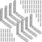 8 Pack L Bracket Corner Braces 4x4 Inch Heavy Duty Stainless Steel