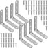 8 Pack L Bracket Corner Braces 4x4 Inch Heavy Duty Stainless Steel