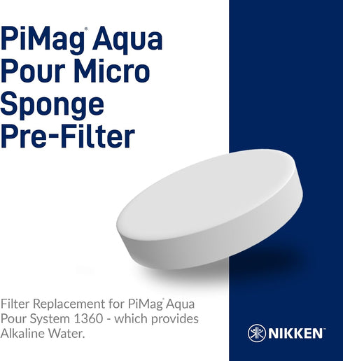 1362 1360 Nikken PiMag - Aqua Pour Micro Sponge Pre-Filter - Replacement for Aqua Pour System - Water System Component
