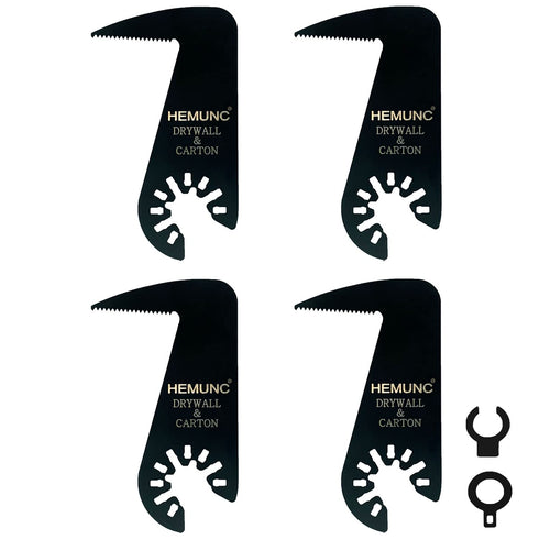 Drywall Blade for Oscillating Tool, 4 Pack, Fit Dremel, Dewalt, Fein Multimaster, Bosch, Makita