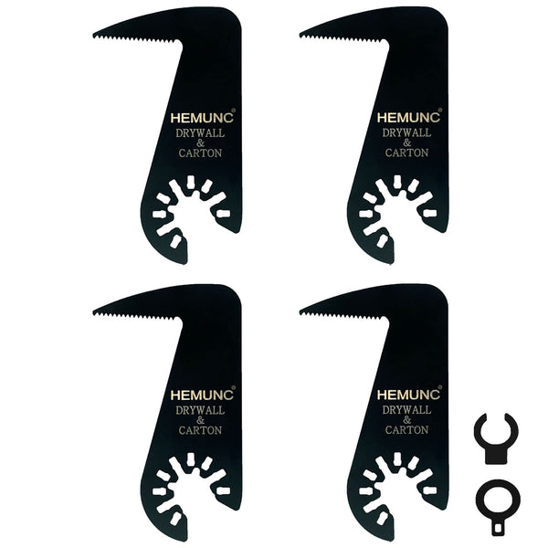 Drywall Blade for Oscillating Tool, 4 Pack, Fit Dremel, Dewalt, Fein Multimaster, Bosch, Makita