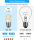 KEI D34L Refrigerator Bulb AC100-265V 3.5W, 4W LED Bulb E26 Medium Base Bright Lamp for Freezer Appliance Lighting