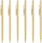 Unibene 6 Pack Slim Gold Ballpoint Pens, Black Ink 1 mm, Nice Gift for Business Office Students Teachers