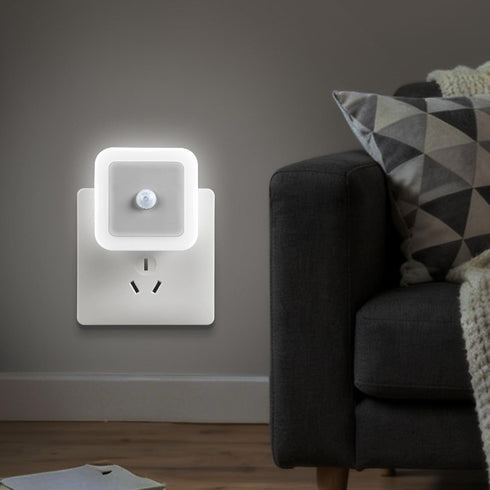 Yueliang 4-Pack 3000k 1Pcs) Square Light-Controlled Night Light, LED Plug-In Night Light with Smart Dusk-to-Dawn