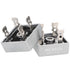 2Pcs Bridge Rectifier Diode, KBPC1510, AC to DC, 1000V 15A Full Wave Single Phase Bridge Rectifier