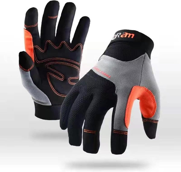 Work Gloves for Men & Women - Utility Mechanic High Dexterity Touch Screen Gloves with Excellent Grip