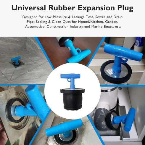 Mechanical Seal, Cleanout Pipe Plug, Expansion Rubber Scupper Plugs for 1-5/16" to 1-9/16" Pipes