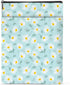Waterproof Book Sleeve with Zipper and Front Pocket, Daisy Pattern Book Pouch for Women, Girls, Librarians, Book Lovers