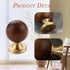 JFdvshsju 2Pcs 29mm Gold Brass Cabinet Handles, Brass Walnut Drawer Pulls, Kitchen Cabinets Knobs for Home Drawers