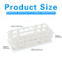 Plastic Test Tube Rack, 24 Holes,Test Tube Holder for 25 mm Test Tubes, White Vial Holder, Detachable Test Tube Holder Rack (1pcs,24 Holes)