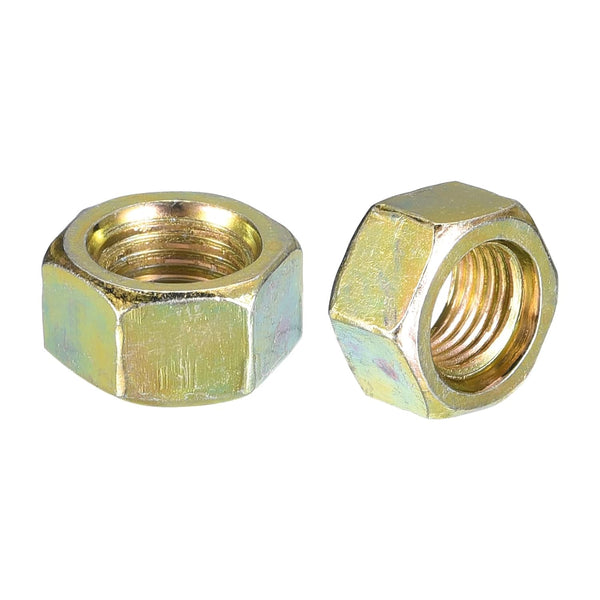 Hex Nuts (3/4"-16) 5Pcs, Carbon Steel Fine Thread Zinc Plated Hexagon Nut Hardware for DIY Home Repair and Machinery