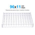 uxcell Test Tube Rack Holder Lab Stand Acrylic 96-Well Clear for 0.2ml,1.5ml