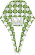 Nurse Scrub Cap Men Women with Buttons - Cute Cartoon Cauliflower A Print Soft Comfy Surgical Cap, Adjustable Tie Back