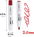 carrotez Retractable Dry Erase Markers, Low Odor Whiteboard Markers, Bullet Tip, Thick Barrel, 12 Count, Red by carrotez