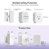 Devices,10A/1100W RAYZEEK Wireless Motion Sensor Plug Kits,No-Wire Mini PIR Sensor Switch Control Plug to Auto Turn