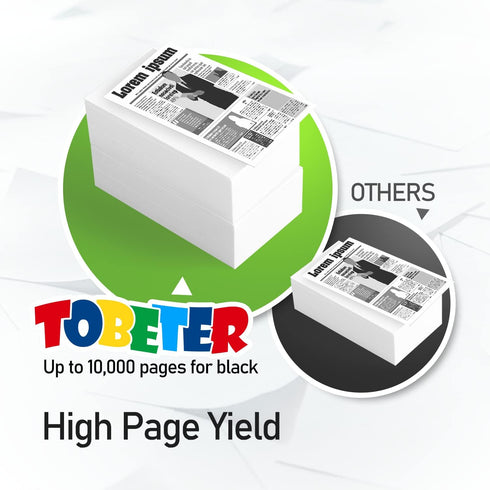 ToBeter Compatible B2375 Toner Replacement for Dell 2375 C7D6F for B2375 B2375dn B2375dfw Printers (High Yield, 1 Black)