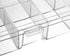 uxcell Component Storage Box, Plastic Fixed 10 Grids, Clear White, 176x88x30mm