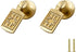 PIYYQNY Dresser Knobs Drawer Pulls 2 Pack Brass Pendant Handle Gold Drawer Handle